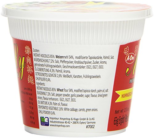 A-ONE Fideos Instantáneos En Vaso, Sabor Pollo 65 g