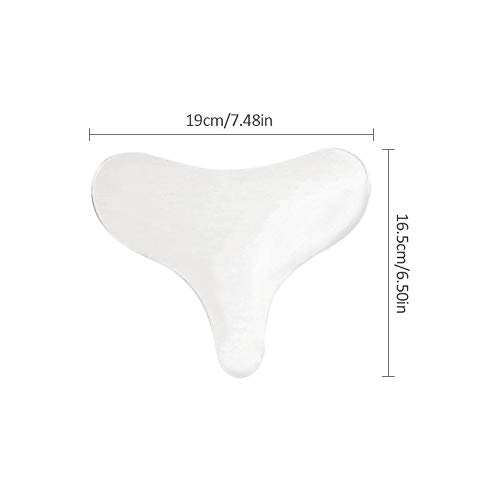 Ablerfly - Almohadilla antiarrugas de silicona para el pecho tipo T para eliminar y prevenir las arrugas del pecho