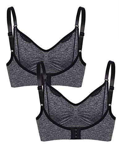 Abollria Sujetador de Maternidad de Lactancia para Mujer Bra,Sujetadores sin Costuras con Almohadillas de prevención de derrames Removibles con Extra Bra Extenders & Clips