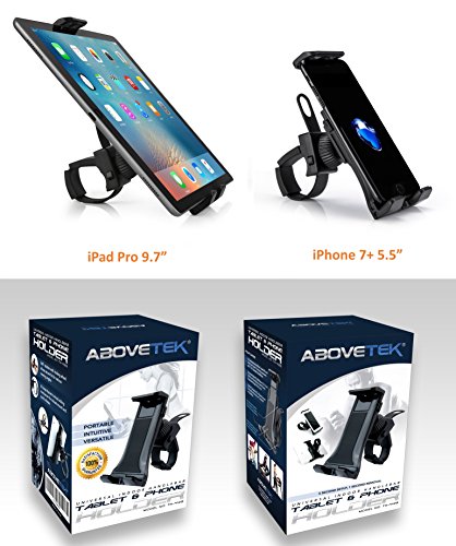 AboveTEK bicicleta todo en uno Soporte para iPad / iPhone Soporte para tablet.