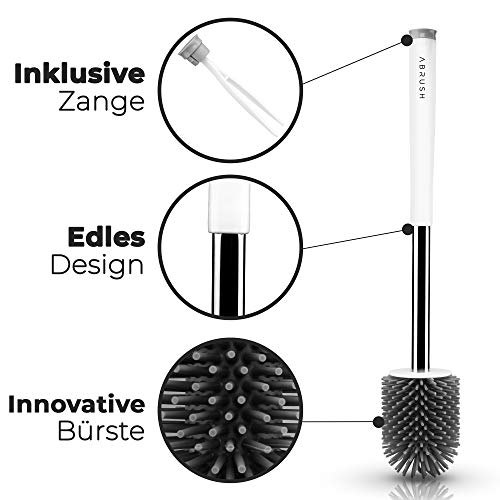 Abrush El Original - escobilla de baño de alta calidad hecha de silicona - escobillero baño - escobilla wc - accesorio baño