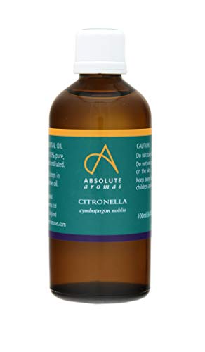 Absolute Aromas Aceite esencial de citronela 100ml - 100% puro, natural, sin diluir y sin crueldad animal - Para uso en Aromaterapia y Difusores (100ml)