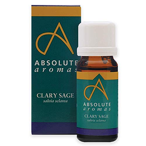 Absolute Aromas Aceite Esencial Salvia Sclarea 10ml - 100% puro, natural, sin diluyentes y libre de crueldad anima