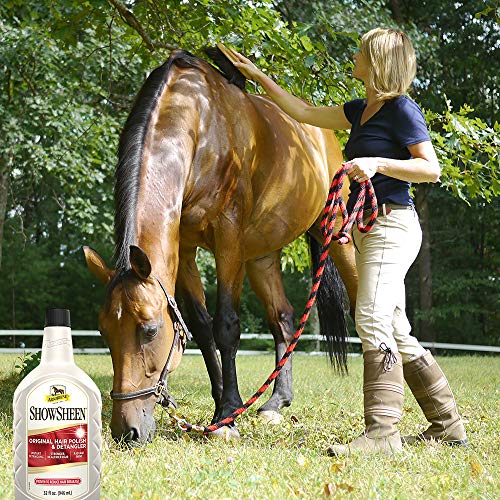 Absorbine Unisex Show Sheen - Abrillantador y desenredante, color blanco, 946 ml