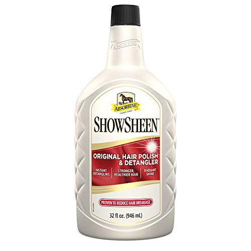 Absorbine Unisex Show Sheen - Abrillantador y desenredante, color blanco, 946 ml