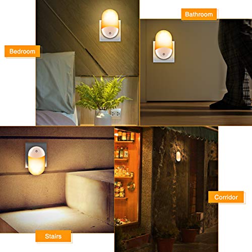 ACADGQ Luz Nocturna Infantil (2 Pack),Luz Noche con Luz Sensor,Lámpara LED,Lámpara de Mesita,para Niños para Habitación Bebé,Dormitorio,Sala,Pasillos,Baño,Cocina [Clase de eficiencia energética A++]
