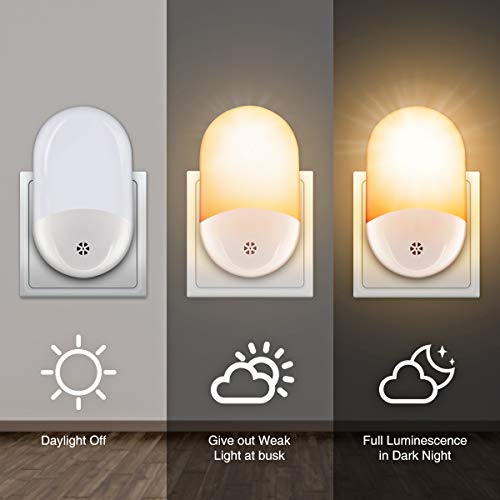 ACADGQ Luz Nocturna Infantil (2 Pack),Luz Noche con Luz Sensor,Lámpara LED,Lámpara de Mesita,para Niños para Habitación Bebé,Dormitorio,Sala,Pasillos,Baño,Cocina [Clase de eficiencia energética A++]