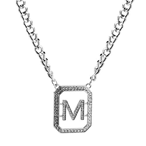 Accesorios de ropa destacados Modelos bastante de modo más marcado de la cadena de aleación de punk colgante collar de diamantes M hip hop tendencia de la moda de otoño e invierno Más estilo