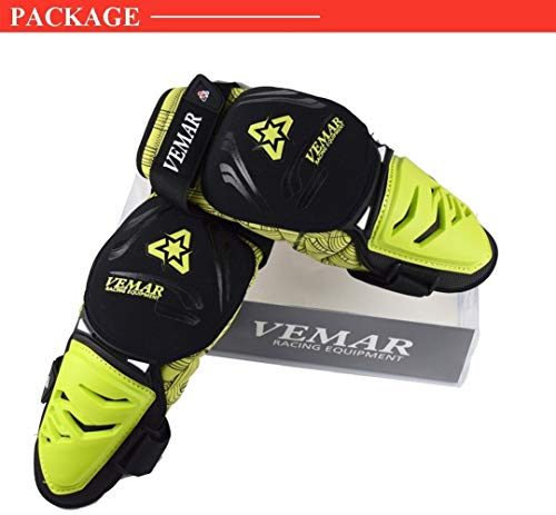 ACEACE Prueba de Fuego de la Motocicleta de la Rodillera de protección Rodilleras de protección MTB Gear Rodillera Moto Ayuda del Apoyo de Rodilla (Color : Yellow)