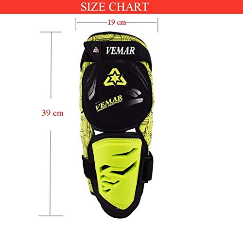 ACEACE Prueba de Fuego de la Motocicleta de la Rodillera de protección Rodilleras de protección MTB Gear Rodillera Moto Ayuda del Apoyo de Rodilla (Color : Yellow)