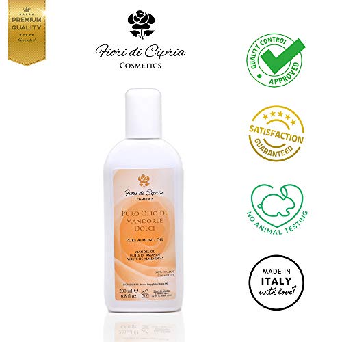 Aceite De Almendras Dulces - Es Eudérmico Con Acción Emoliente, Suavizante Y Calmante. - Producto Profesional (Centros De Belleza Y Farmacias) - 200 ml