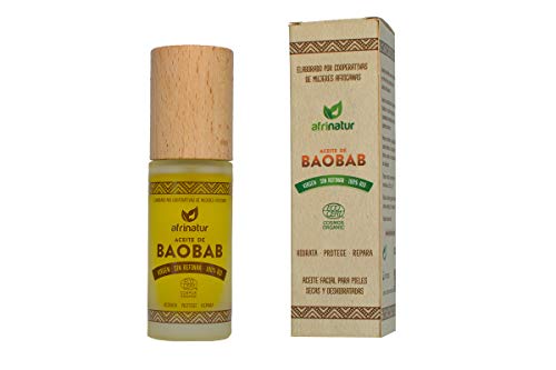 Aceite de baobab Afrinatur · puro · sin refinar · 100% BIO Ecológico Certificado Ecocert · 30 ml