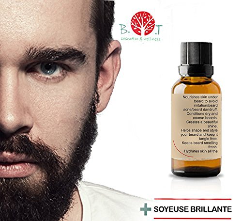 Aceite de Barba 3 en 1 Hidratante, Suero estimulante y Crecepelos Premium 15 ml Aceite de Ricino, Aceite de Jojoba, Aceite de Almendras y aceites esenciales 100% Natural, Vegan Día del Padre