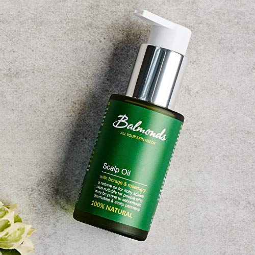 Aceite de cuero cabelludo de Balmonds 50 mililitros Tratamiento natural para la psoriasis del cuero cabelludo y la dermatitis seborreica