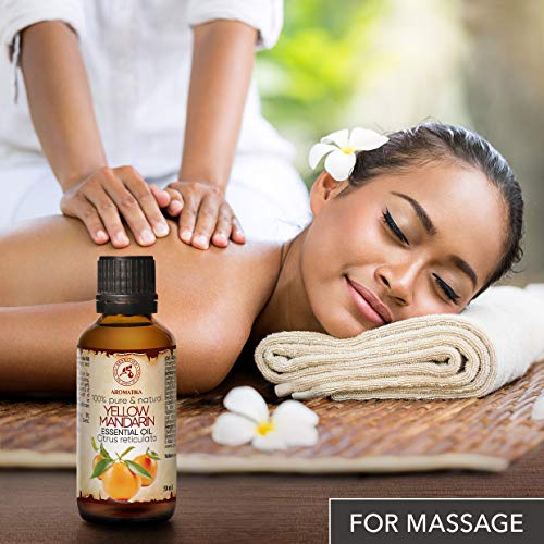 Aceite de Mandarina 50ml - Citrus Reticulata - Italia - 100% Puro y Natural - Mejor para Aromaterapia - Baño de Aroma - Difusor - Fragancia para el Hogar