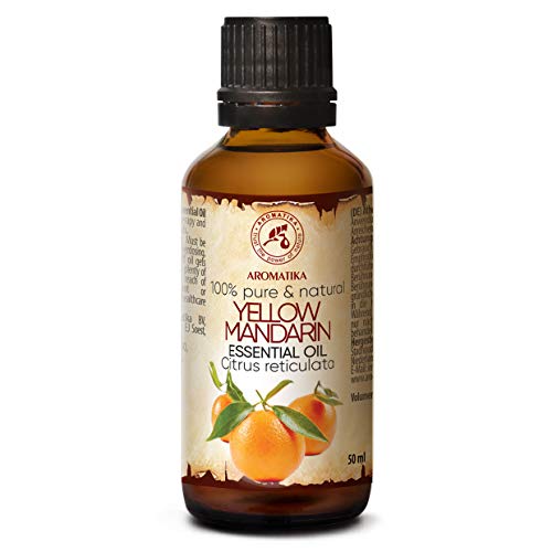 Aceite de Mandarina 50ml - Citrus Reticulata - Italia - 100% Puro y Natural - Mejor para Aromaterapia - Baño de Aroma - Difusor - Fragancia para el Hogar