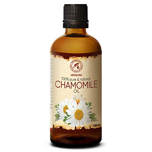 Aceite de Manzanilla 100ml - 100% Puro & Natural - Ideal para el Cabello - Piel - Cuerpo - Masaje - Aceite Hidratante & Calmante - Naturkosmetik - Chamomile Oil