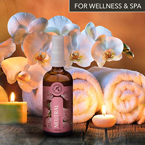 Aceite de Masaje 100ml - 100% Natural con Aceite de Jojoba - Aceite de Almendras - Cosméticos Naturales con Maravilloso Aroma - Aceite de Masaje