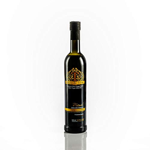 Aceite de Oliva Virgen Extra Pagos de Toral Picual y Selección Gourmet de 500 ml de Jaén. Cosecha propia familiar de Octubre y primera presión en frio.
