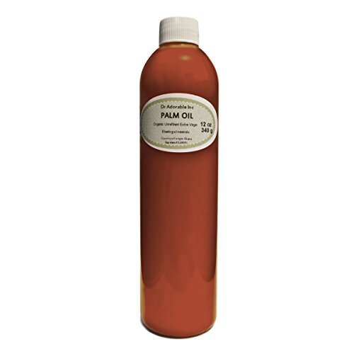 Aceite de palma roja virgen extra orgánico sin refinar, 12 oz