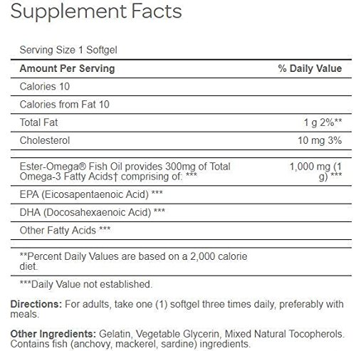 ACEITE DE PESCADO OMEGA 3 1. 200mg 100 Cáps. Puritan's Pride