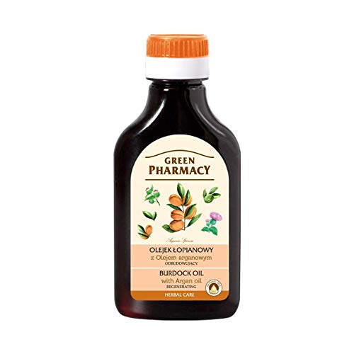 Aceite de Raiz Bardana y Argán . Regenerador capilar 100 ml.  Green Pharmacy