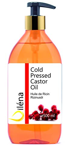 Aceite de Ricino Puro Castor Oil Acelerador Crecimiento Cabello, Pestañas, Uñas, Barba, Prensado en frio, Serum anti caida pelo mujer y hombre Vegano 500 ml