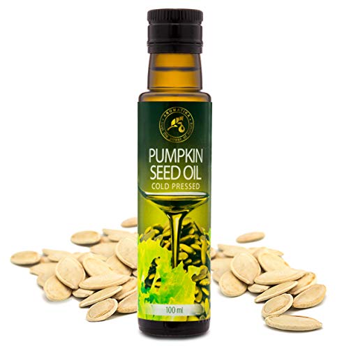 Aceite de Semilla de Calabaza 100 ml - Aceite de Cocina 100% Natural - en una Botella de Protección Ligera - Austria - Aceite para la Cocina - Aderezo para Ensaladas - Comida