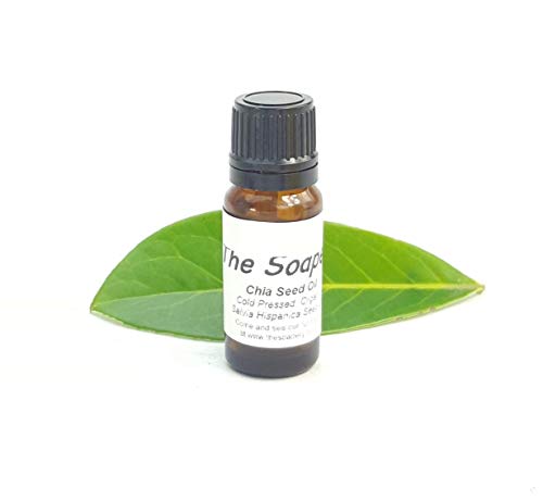 Aceite de semillas de chía orgánico prensado en frío, 10 ml, 100% puro
