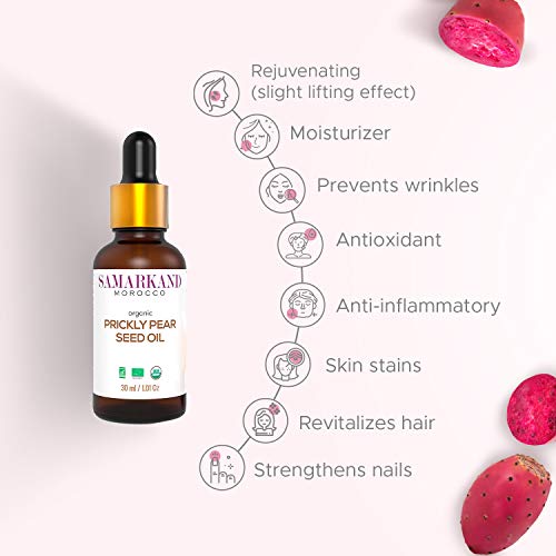 Aceite de Semillas de Higo Chumbo Orgánico 30 ml - El Tratamiento Anti-envejecimiento Original de Marruecos