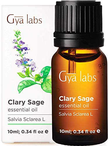 Aceite esencial de Clary Sage: un limpiador reconfortante para un cuero cabelludo más saludable (10 ml) - Aceite de salvia de Clary de grado terapéutico 100% puro