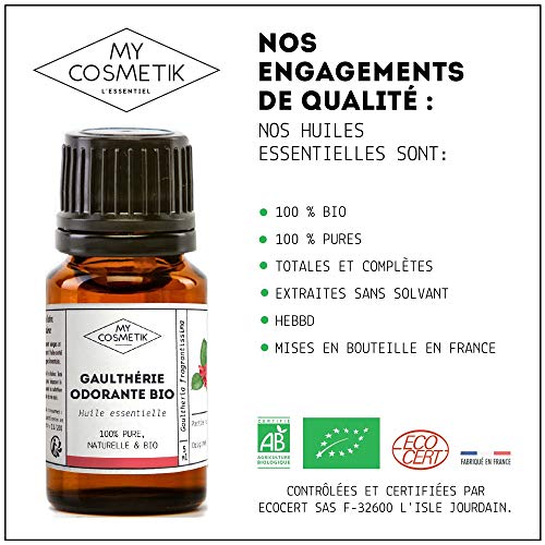 Aceite esencial de gaulteria olorosa orgánico - 10 ml MyCosmetik-