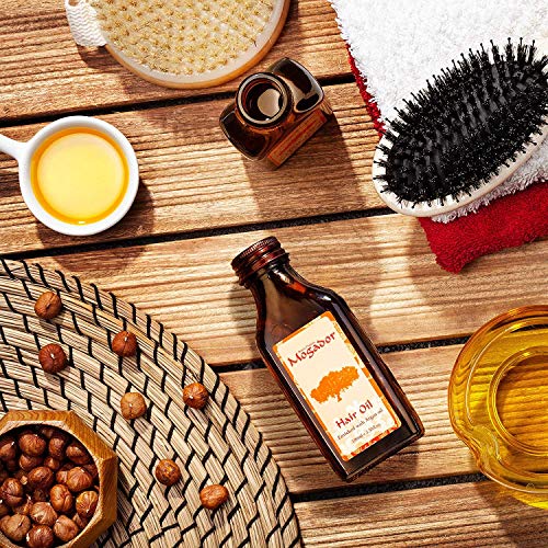 Aceite para el cabello de argán marroquí Mogador - Tratamiento para cabello dañado - Para todos los tipos de cabello - 100 ml 3.38 Fl.Oz