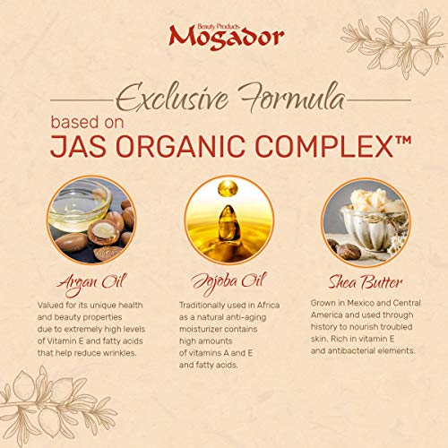 Aceite para el cabello de argán marroquí Mogador - Tratamiento para cabello dañado - Para todos los tipos de cabello - 100 ml 3.38 Fl.Oz