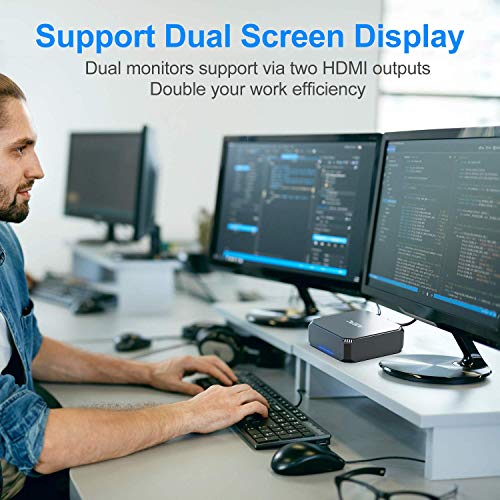 ACEPC Mini PC,Intel Celeron J3455 Window 10 Pro Tragbarer Mini computadora, 4GB DDR3 + 64GB eMMC, Gráficos 4K HD/Gigabit Ethernet/WiFi de Doble Banda/Bluetooth 4.2…