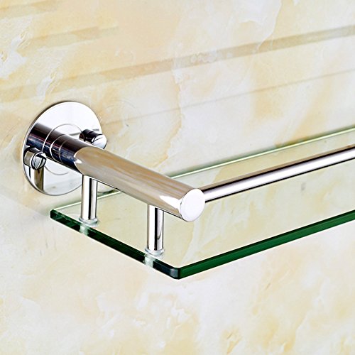Acero inoxidable baño estante de cristal Cosméticos de baño WC de pared-A