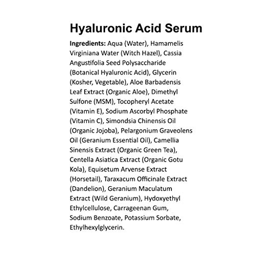 Ácido hialurónico suero para la piel - 2 oz Tamaño Doble