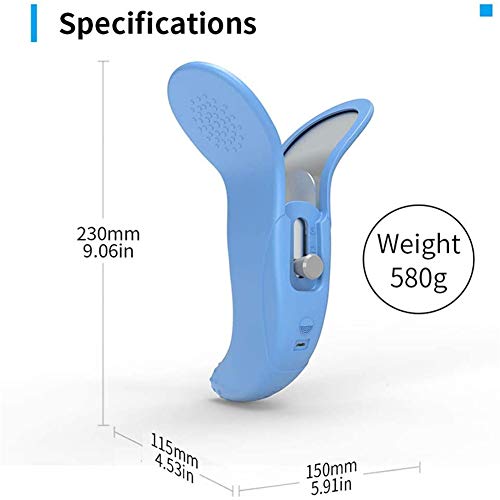 ACJIA Muscle Súper Kegel Masaje de la vibración del Suelo pélvico y Exerciser- Interno del Muslo ejercitador, la corrección de Las Nalgas de la vejiga después del Parto Rehabilitación,Azul