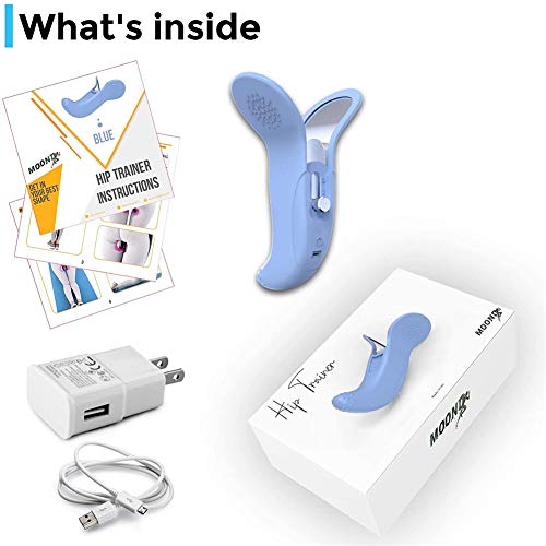 ACJIA Muscle Súper Kegel Masaje de la vibración del Suelo pélvico y Exerciser- Interno del Muslo ejercitador, la corrección de Las Nalgas de la vejiga después del Parto Rehabilitación,Azul