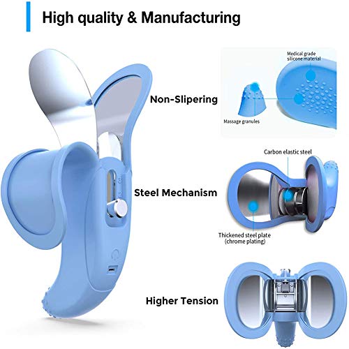 ACJIA Muscle Súper Kegel Masaje de la vibración del Suelo pélvico y Exerciser- Interno del Muslo ejercitador, la corrección de Las Nalgas de la vejiga después del Parto Rehabilitación,Azul