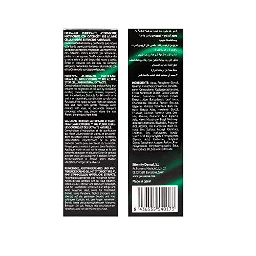 AcnoLess Cream-Gel Purificante, astringente, matificante, diseñada para luchar contra el acné, las manchas, imperfecciones cutáneas y la textura de piel irregular 30 ml