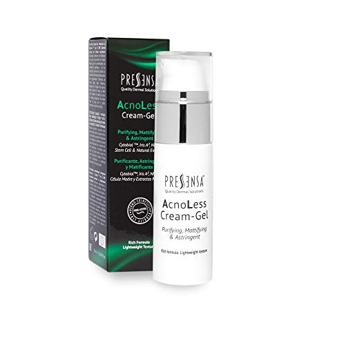 AcnoLess Cream-Gel Purificante, astringente, matificante, diseñada para luchar contra el acné, las manchas, imperfecciones cutáneas y la textura de piel irregular 30 ml