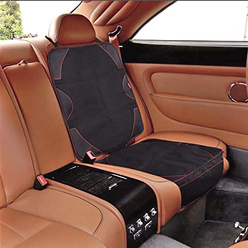 Acomon Protector de Asiento de Coche, Asiento Infantil Funda Asiento Coche, Funda Coche Perro, Cubierta Protege Tapicería Cuero Vehículo Automotor Antideslizante Impermeable Compatible Isofix (2 Pack)