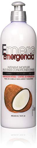 Acondicionador De Coco Emergencia 453ML – Acondicionador Para Aclarar Con Humedad Intensiva Para Puntas Abiertas - Infusión con aceite de coco para cabello más largo y saludable