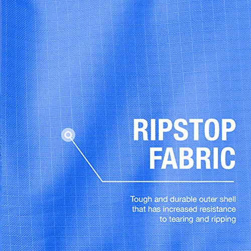 Active Era Saco de Dormir Ultraligero Resistente al Desgarro y al Agua. con Bolsa de Compresión Clima Cálido, Fiesta de Pijamas, Camping al Aire Libre y Excursión en los Meses de Verano