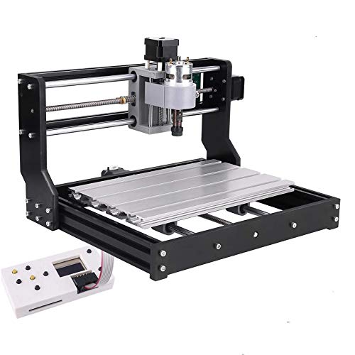 Actualice La CNC 3018 Pro GRBL Control DIY Mini CNC Machine, Mcwdoit Wood Router Engraver Con Controlador Fuera De Línea + 5mm ER11 PCB + 20PCS 3.175MM Router CNC Bits + 4 Juegos CNC Placas