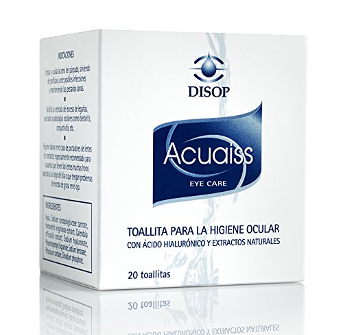 Acuaiss Toallitas para la higiene ocular con Acido Hialuronico. 20 Und.
