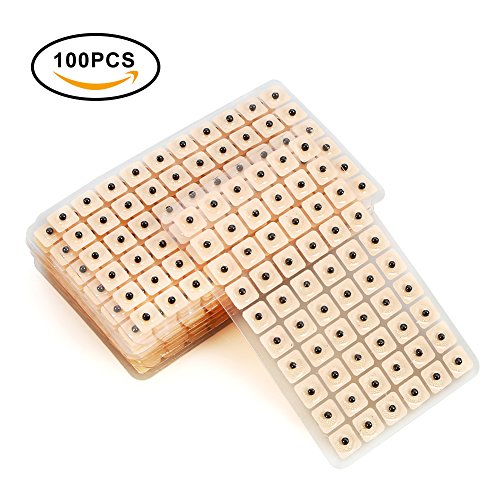 Acupuncture Semillas de Oreja 600 unids Masaje de relajación sonda acupresión oído vaccaria Bean Auricular-Paster presión oídos Pegatinas