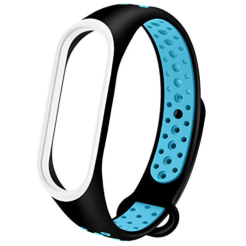 Adepoy Correa para Xiaomi Mi Band 3 / Mi Band 4, Coloridos Impermeable Reemplazo Correas Reloj Silicona Correa para Xiaomi Mi Band 3/4 Pulsera Silicona Band