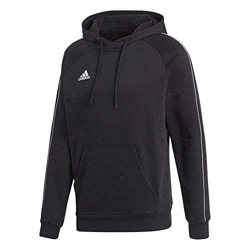 adidas CORE18 Hoody Sudadera con Capucha, Hombre, Negro (Negro/Blanco), XL
